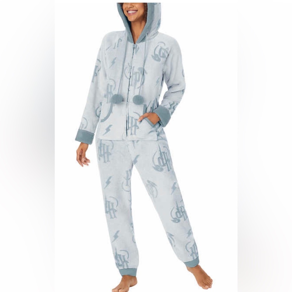 One Piece Character Ladies Fleece Hooded Harry Potter PJS DISNEY Plus Size 2X,3X